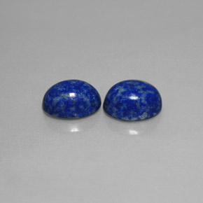 Gemas de lapislázuli azul natural de  ct, corte óvalo, opaco