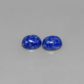 Gemas de lapislázuli azul natural de  ct, corte óvalo, opaco
