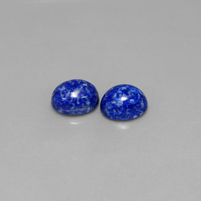 Gemas de lapislázuli azul natural de  ct, corte óvalo, opaco