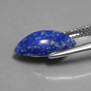 Lapislázuli azul natural de 2,98 ct, marquesa, opaco