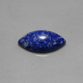 Lapislázuli azul natural de 1,60 ct, marquesa, opaco