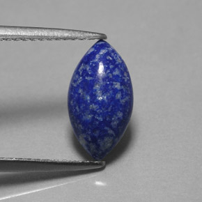 Lapislázuli azul natural de 1,60 ct, marquesa, opaco