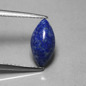 Lapislázuli azul natural de 1,54 ct, marquesa, opaco