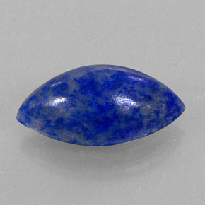 Lapislázuli azul natural de 2,33 ct, marquesa, opaco