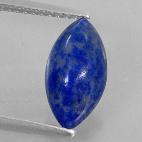 Lapislázuli azul natural de 2,33 ct, marquesa, opaco