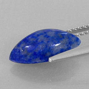 Lapislázuli azul natural de 2,33 ct, marquesa, opaco