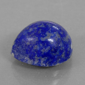 Lapislázuli azul natural de 3,51 ct, en forma de pera, opaco