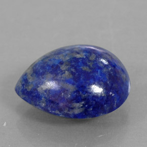 Lapislázuli azul natural de 3,68 ct, en forma de pera, opaco