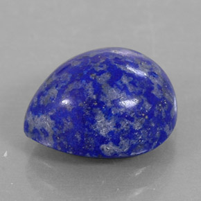 Lapislázuli azul natural de 4,49 ct, en forma de pera, opaco