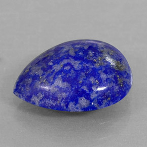 Lapislázuli azul natural de 2,72 ct, en forma de pera, opaco