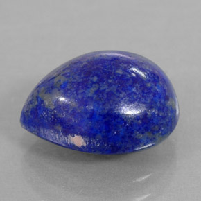 Lapislázuli azul natural de 3,95 ct, en forma de pera, opaco