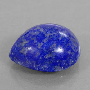 Lapislázuli azul natural de 3,51 ct, en forma de pera, opaco
