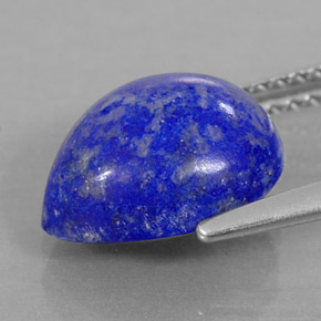 Lapislázuli azul natural de 3,51 ct, en forma de pera, opaco
