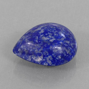 Lapislázuli azul natural de 3,72 ct, en forma de pera, opaco