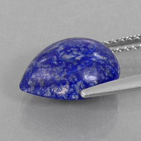 Lapislázuli azul natural de 3,72 ct, en forma de pera, opaco