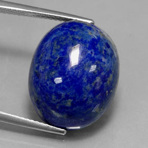 Lapislázuli azul natural de 25,84 ct, corte óvalo, opaco