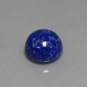 Lapislázuli azul natural de 2,66 ct, corte redondo, opaco