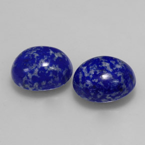 Gemas de lapislázuli azul natural de  ct, corte óvalo, opaco