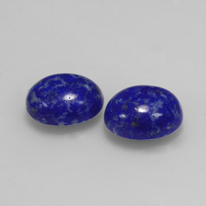 Gemas de lapislázuli azul natural de  ct, corte óvalo, opaco