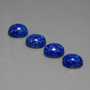 Gemas de lapislázuli azul natural de  ct, corte óvalo, opaco