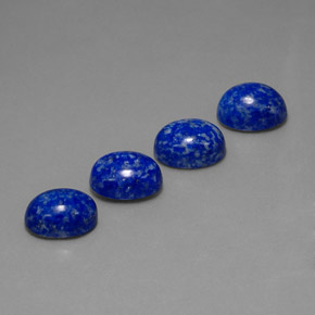 Gemas de lapislázuli azul natural de  ct, corte óvalo, opaco