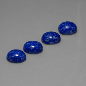 Gemas de lapislázuli azul natural de  ct, corte óvalo, opaco