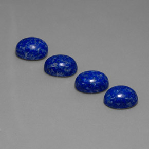 Gemas de lapislázuli azul natural de  ct, corte óvalo, opaco
