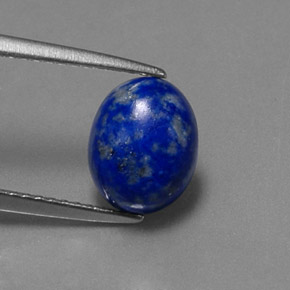 Lapislázuli azul natural de 2,30 ct, corte óvalo, opaco