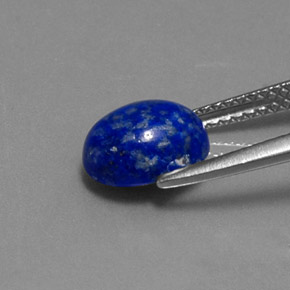 Lapislázuli azul natural de 2,17 ct, corte óvalo, opaco