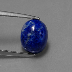 Lapislázuli azul natural de 2,82 ct, corte óvalo, opaco