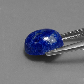 Lapislázuli azul natural de 2,82 ct, corte óvalo, opaco