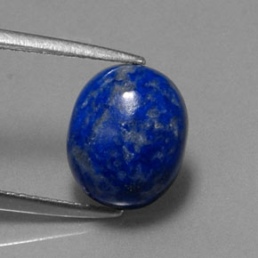 Lapislázuli azul natural de 3,70 ct, corte óvalo, opaco