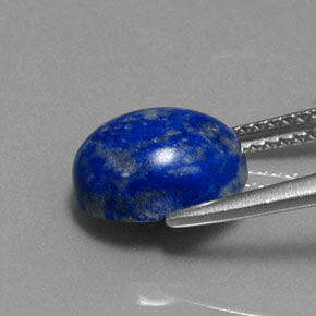 Lapislázuli azul natural de 3,70 ct, corte óvalo, opaco