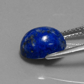 Lapislázuli azul natural de 3,46 ct, corte óvalo, opaco