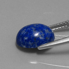 Lapislázuli azul natural de 3,22 ct, corte óvalo, opaco
