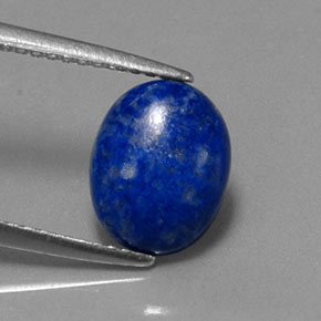 Lapislázuli azul natural de 2,15 ct, corte óvalo, opaco