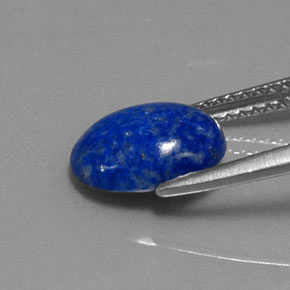 Lapislázuli azul natural de 2,15 ct, corte óvalo, opaco