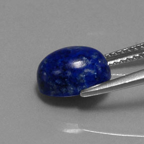 Lapislázuli azul natural de 2,89 ct, corte óvalo, opaco
