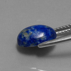 Lapislázuli azul natural de 2,92 ct, corte óvalo, opaco