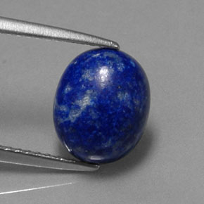 Lapislázuli azul natural de 3,23 ct, corte óvalo, opaco