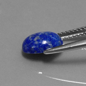 Lapislázuli azul natural de 1,67 ct, corte óvalo, opaco