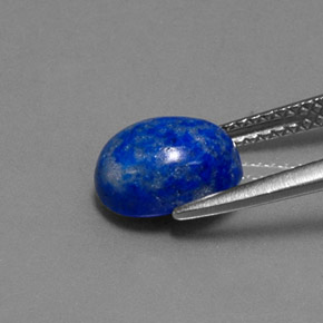 Lapislázuli azul natural de 2,50 ct, corte óvalo, opaco