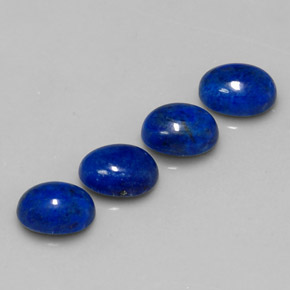 Gemas de lapislázuli azul natural de  ct, corte óvalo, opaco