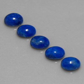 Gemas de lapislázuli azul natural de  ct, corte óvalo, opaco