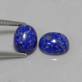 Gemas de lapislázuli azul natural de  ct, corte óvalo, opaco