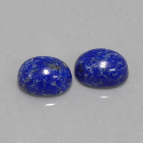 Gemas de lapislázuli azul natural de  ct, corte óvalo, opaco