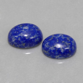 Gemas de lapislázuli azul natural de  ct, corte óvalo, opaco