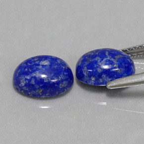 Gemas de lapislázuli azul natural de  ct, corte óvalo, opaco