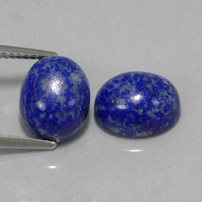 Gemas de lapislázuli azul natural de  ct, corte óvalo, opaco