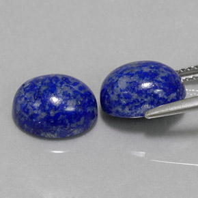Gemas de lapislázuli azul natural de  ct, corte óvalo, opaco